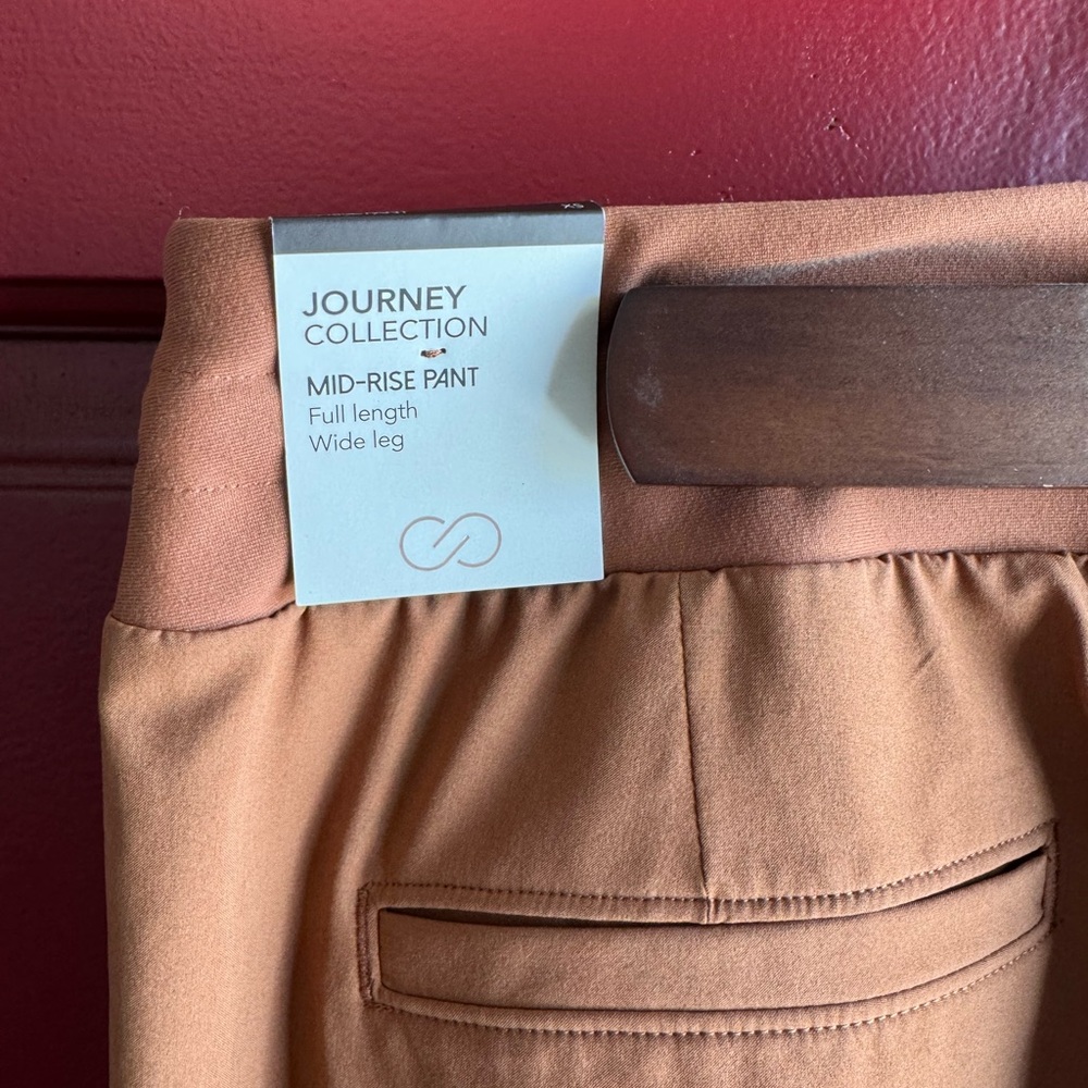 Journey Collection Mid-Rise Pants in Rust
